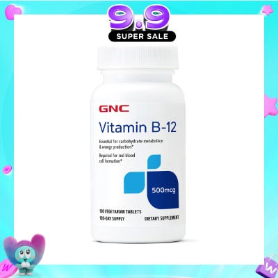 GNC - Vitamin B12 500mcg Tablet 90s image