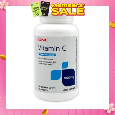 GNC Vitamin C Time Released 1000mg Caplet 180s