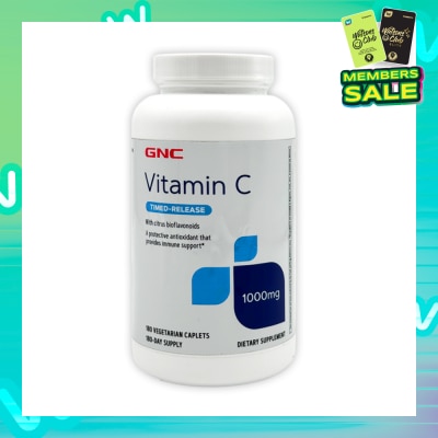 GNC Vitamin C Time Released 1000mg Caplet 180s