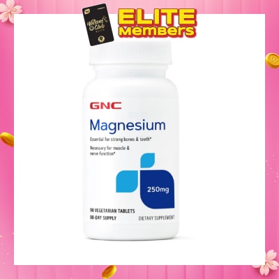 GNC Magnesium 250mg Tablet Vegetarian 90s