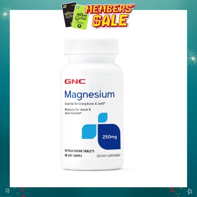 GNC - Magnesium 250mg Tablet Vegetarian 90s