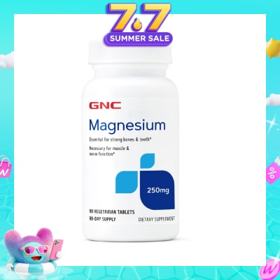GNC - Magnesium 250mg Tablet Vegetarian 90s