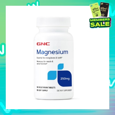 GNC Magnesium 250mg Tablet Vegetarian 90s