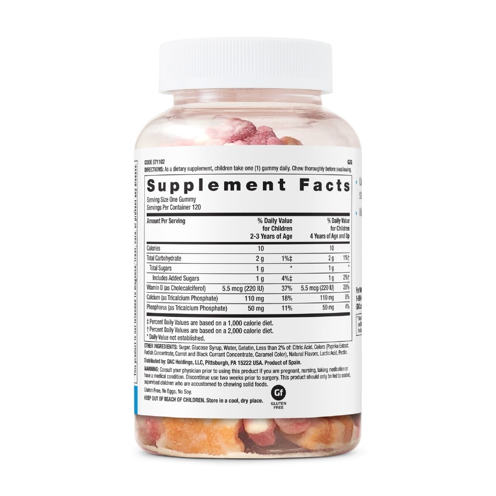 Milestones® Kids 2-12 Gummy Calcium Natural Assorted Fruit Flavors 120s