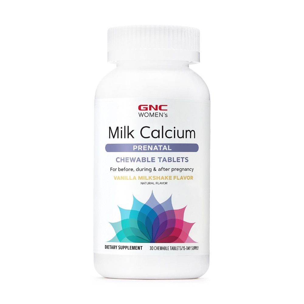 Women's Milk Calcium Prenatal Chewable Tablet Vanilla Milkshake Flavour 30s
