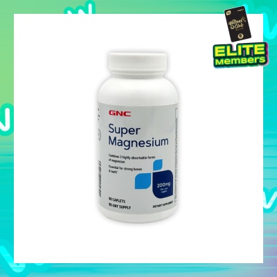 GNC Super Magnesium 200mg Caplet 90s