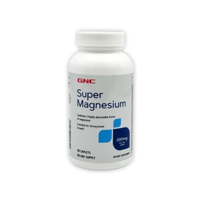 GNC Super Magnesium 200mg Caplet 90s