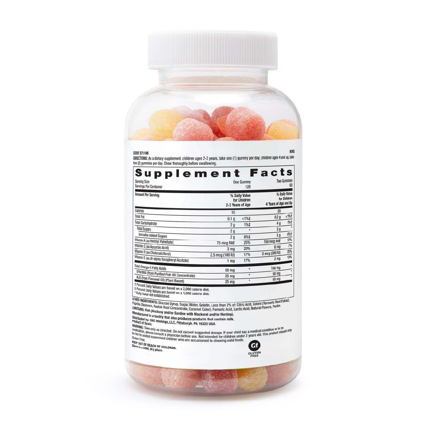 Milestones® Kids Gummy DHA Kids 2-12 Raspberry Lemon 120s (Expiry: April`2026)