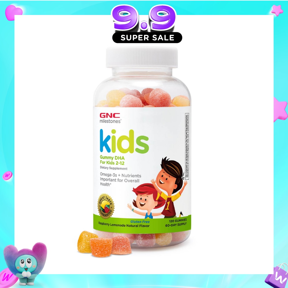 Milestones® Kids Gummy DHA Kids 2-12 Raspberry Lemon 120s image