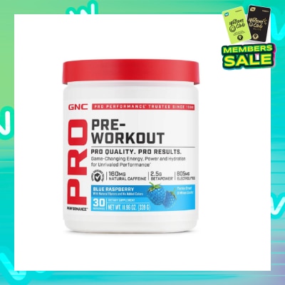 GNC Pro Performance® Pre-Workout Blue Raspberry 339g