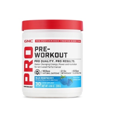 GNC Pro Performance® Pre-Workout Blue Raspberry 339g