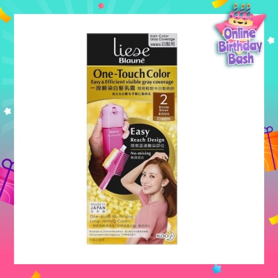 LIESE Blaune One-Touch Color Bronza Brown (Visible Gray Hair Coverage) 1s