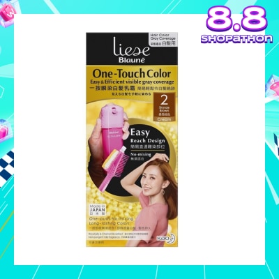 LIESE Blaune One-Touch Color Bronza Brown (Visible Gray Hair Coverage) 1s