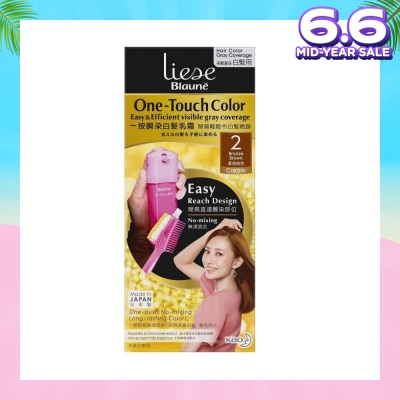 LIESE Blaune One-Touch Color Bronza Brown (Visible Gray Hair Coverage) 1s