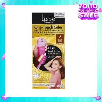 LIESE Blaune One-Touch Color Bronza Brown (Visible Gray Hair Coverage) 1s