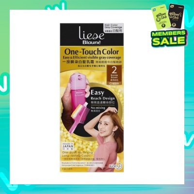 LIESE Blaune One-Touch Color Bronza Brown (Visible Gray Hair Coverage) 1s
