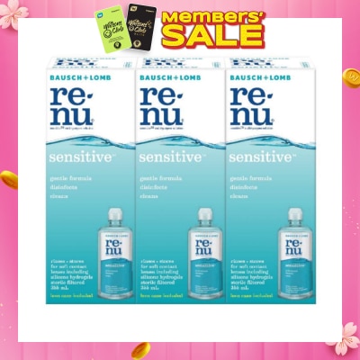 BAUSCH + LOMB renu® sensitive™ Multi-Purpose Solution 355ml Triple Pack