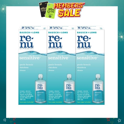 BAUSCH + LOMB - renu® sensitive™ Multi-Purpose Solution 355ml Triple Pack