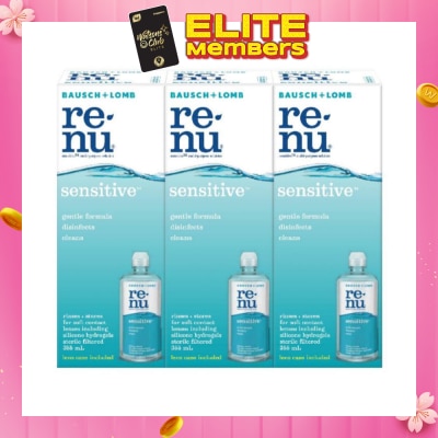 BAUSCH + LOMB renu® sensitive™ Multi-Purpose Solution 355ml Triple Pack