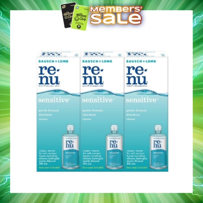 BAUSCH + LOMB - renu® sensitive™ Multi-Purpose Solution 355ml Triple Pack