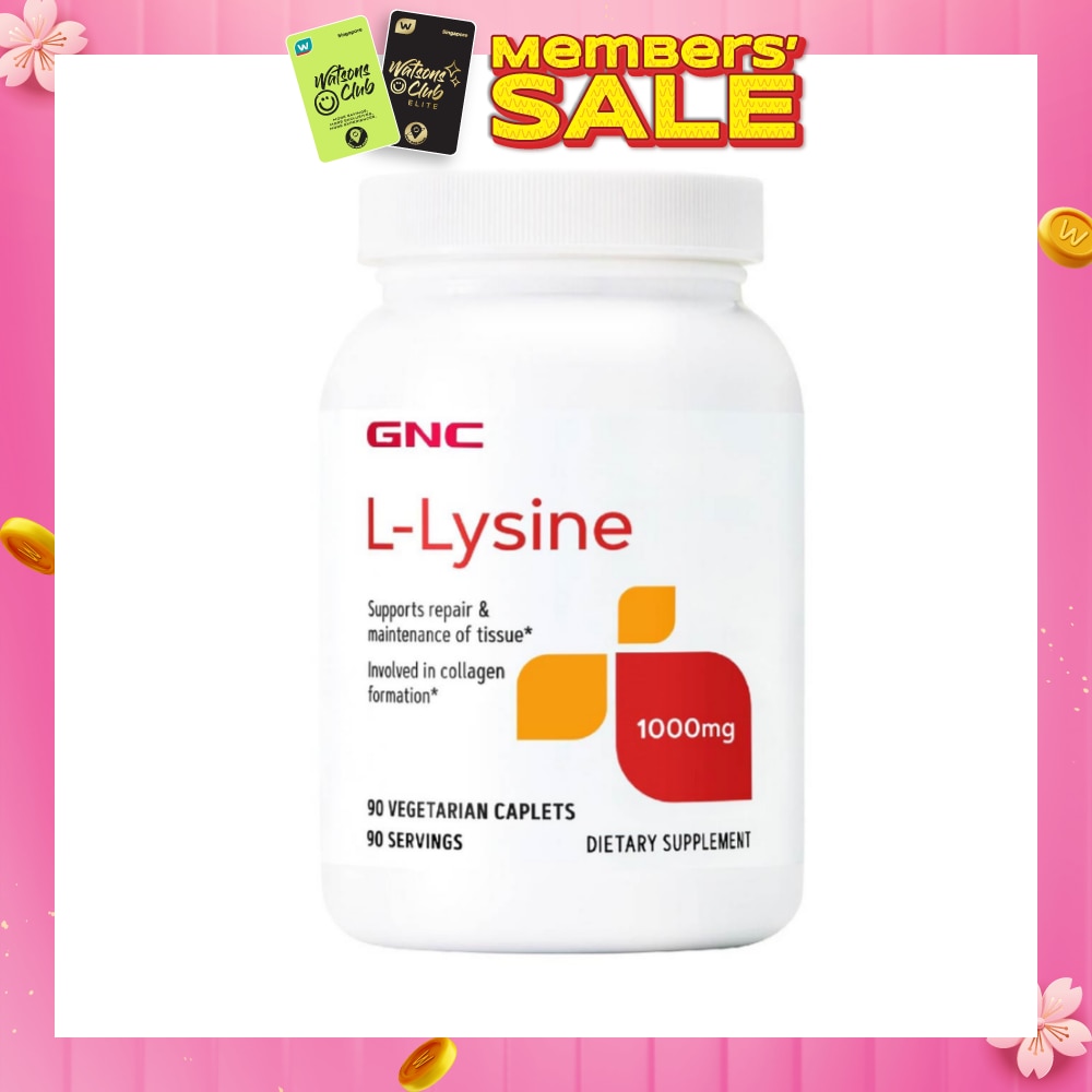 L-Lysine 1000mg Tablet Vegetarian 90s