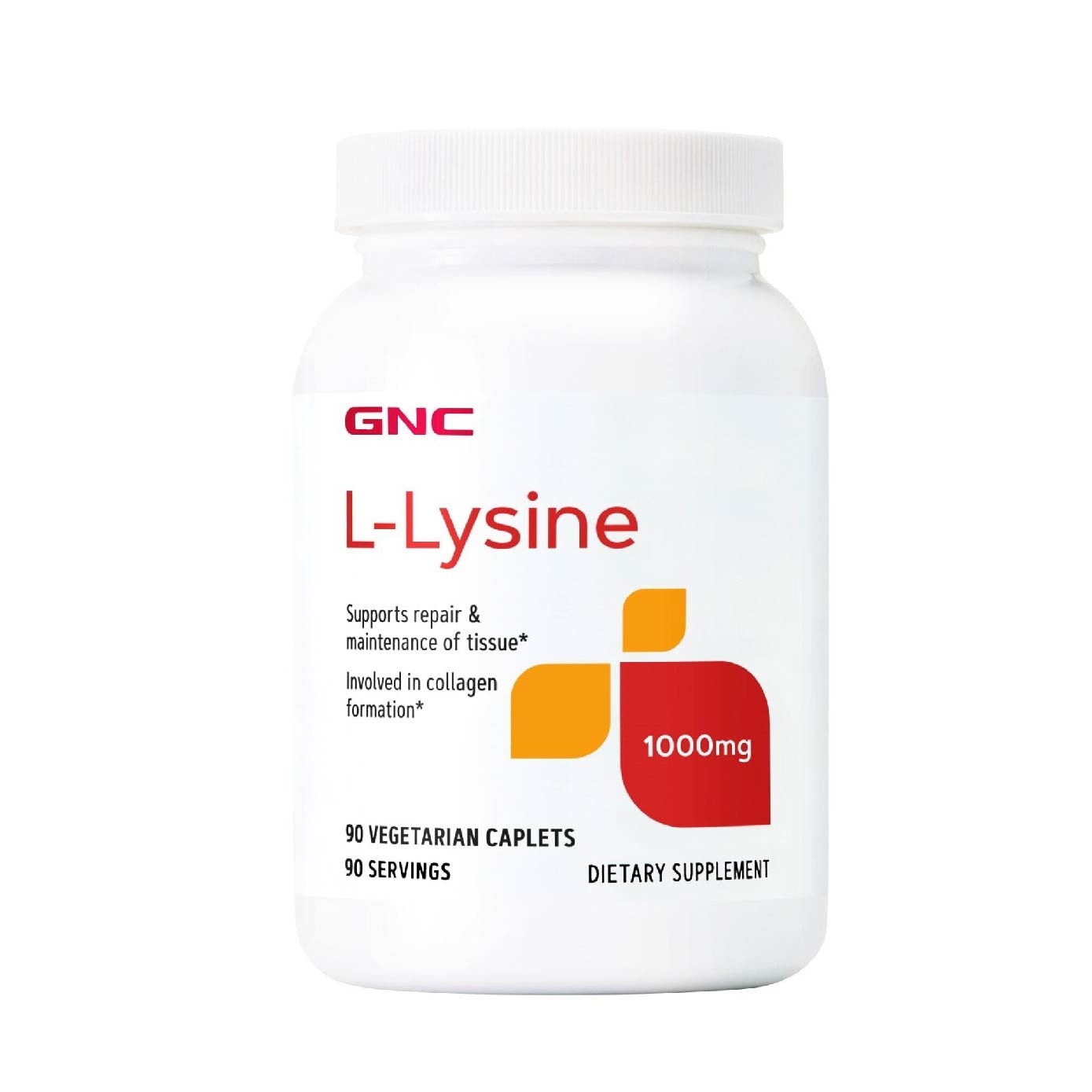 GNC L-Lysine 1000mg Tablet Vegetarian 90s | Vitamins & Supplements