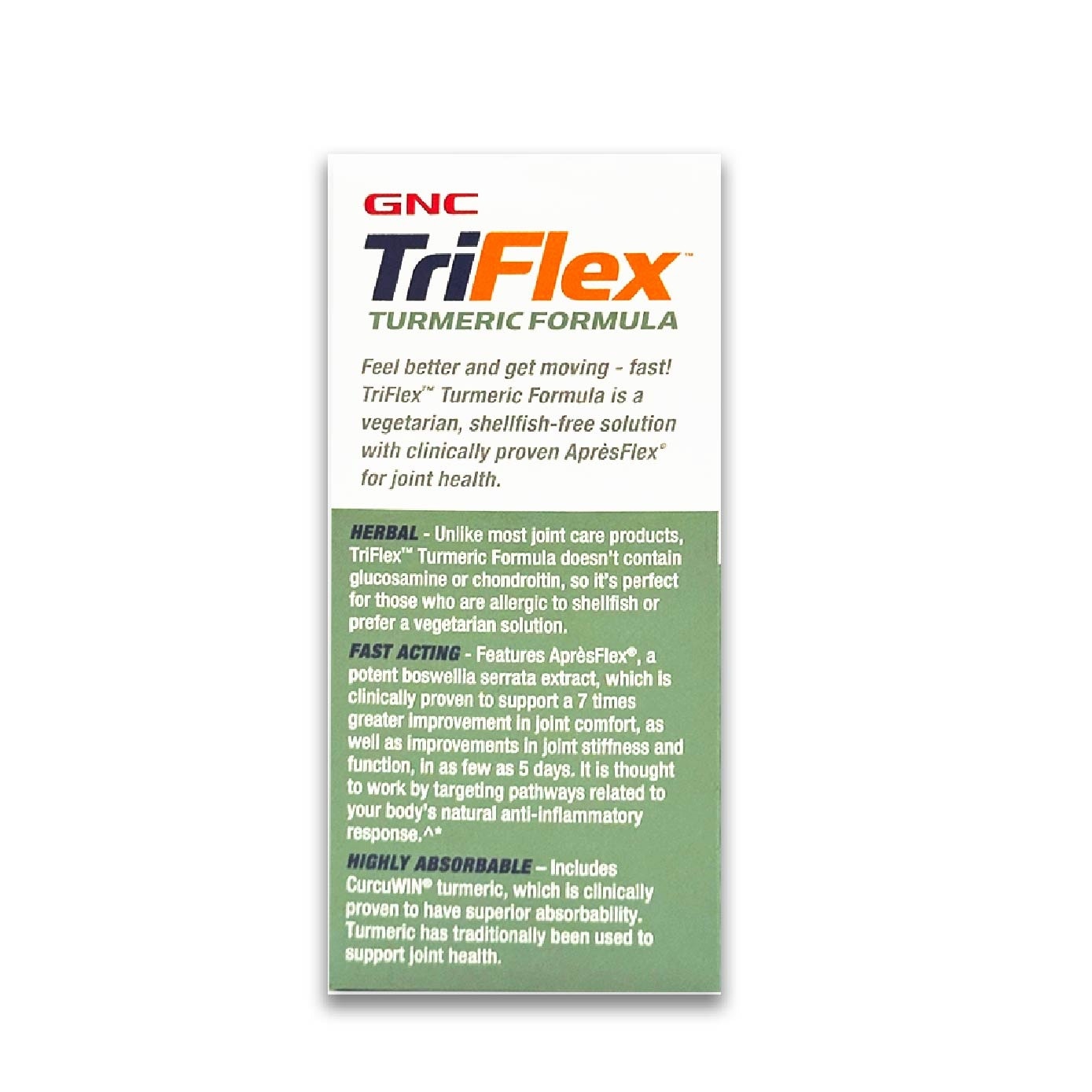 TriFlex™ Turmieric Formula Caplet Vegetarian 60s