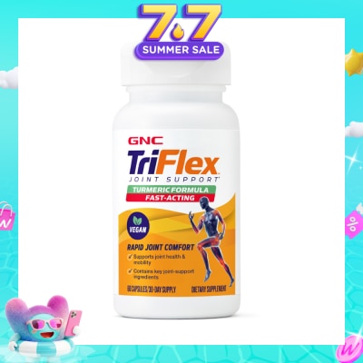 GNC - TriFlex Joint Support Turmeric Formula Fast-Acting Vegan Capsule 60s&nbsp;(Expiry: Oct`2026)