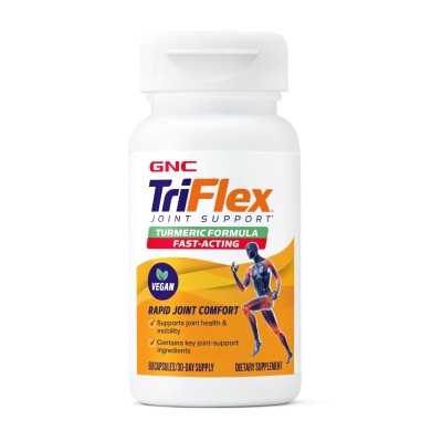 GNC - TriFlex Joint Support Turmeric Formula Fast-Acting Vegetarian Capsule 60s (Expiry: Oct`2026)