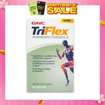 GNC TriFlex Turmeric Formula Caplet Vegetarian 60s