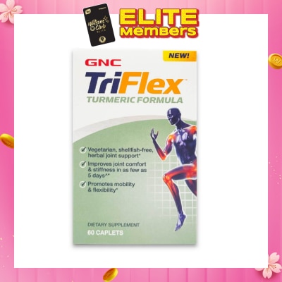 GNC TriFlex Turmeric Formula Caplet Vegetarian 60s