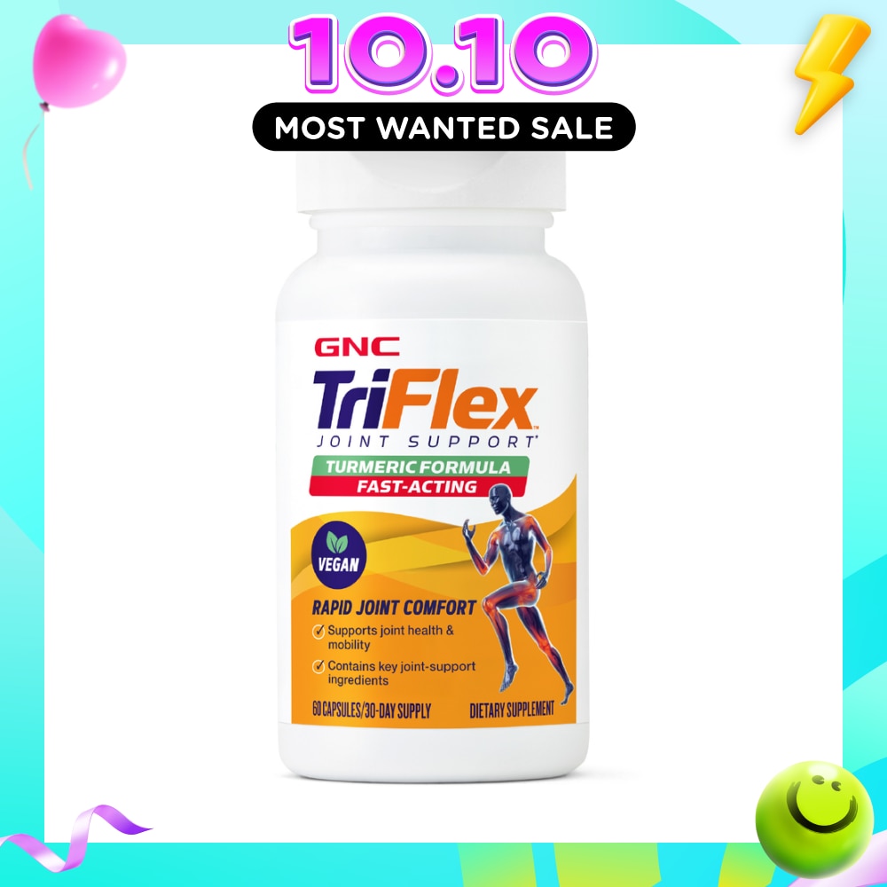 TriFlex Joint Support Turmeric Formula Fast Acting Vegan Capsule 60s image