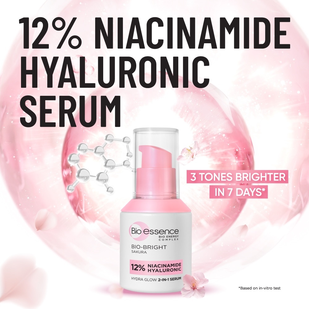 Bio-Bright Sakura Hydra Glow 2-In-1 Serum 20ml