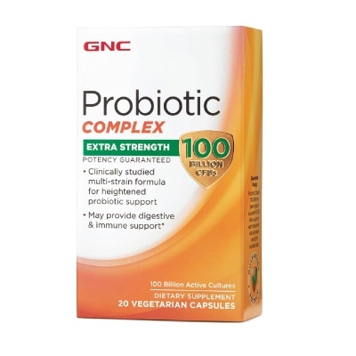 GNC Probiotic Complex Extra Strength 100B CFUs Capsule Vegetarian 20s