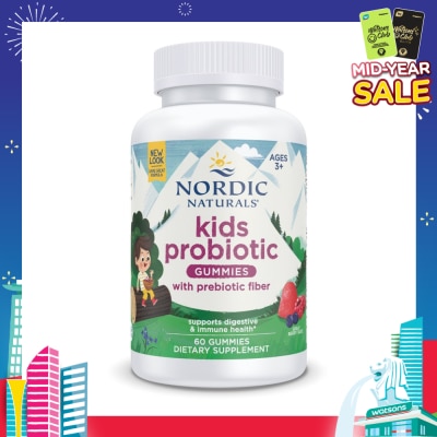 NORDIC NATURALS Kids Nordic Flora Probiotic Gummies 60s