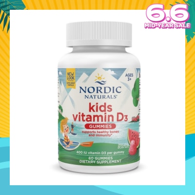 NORDIC NATURALS Vitamin D3 Kids Gummies 60s