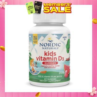 NORDIC NATURALS Vitamin D3 Kids Gummies 60s