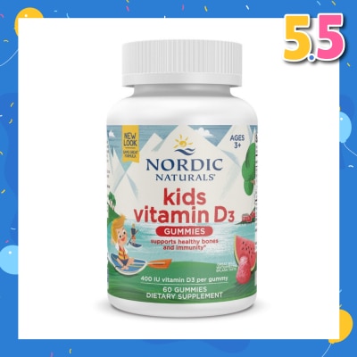 NORDIC NATURALS Vitamin D3 Kids Gummies 60s