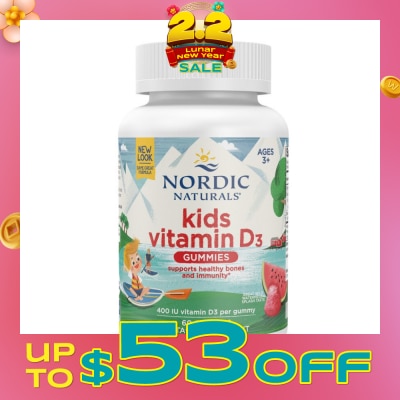 NORDIC NATURALS Vitamin D3 Kids Gummies 60s