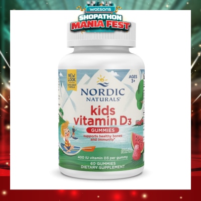 NORDIC NATURALS - Vitamin D3 Kids Gummies 60s