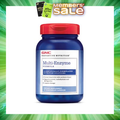 GNC - Preventive Nutrition® Multi-Enzyme Formula Capsule Vegetarian 90s (Expiry: Feb`2027)