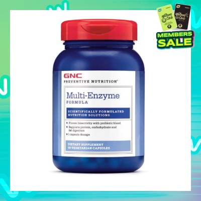 GNC Preventive Nutrition® Multi-Enzyme Formula Capsule Vegetarian 90s (Expiry: May`2026)