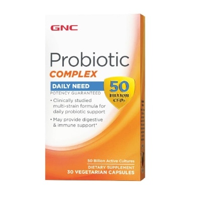 GNC Probiotic Complex Daily Need  50B CFUs Capsule Vegetarian 30s