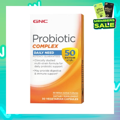GNC Probiotic Complex Daily Need  50B CFUs Capsule Vegetarian 30s