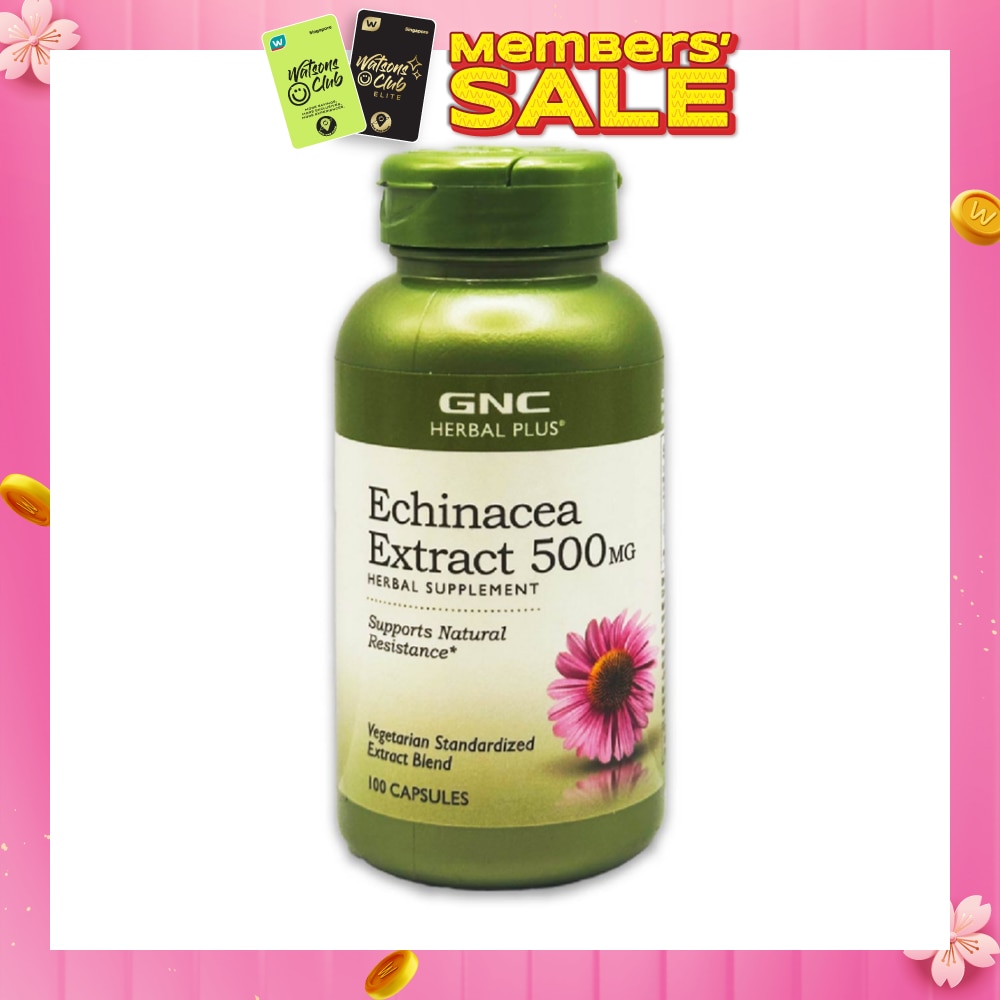 Herbal Plus® Echinacea Extract 500mg Capsule 100s