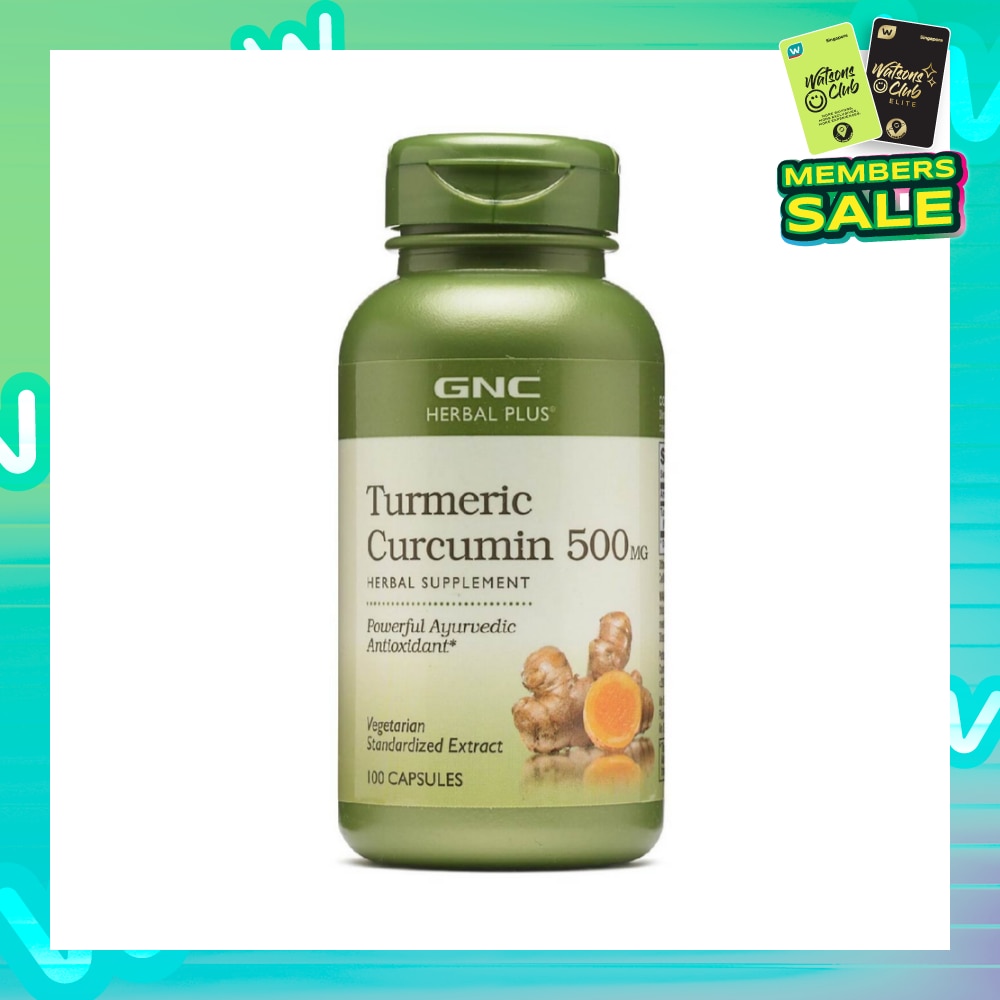 Herbal Plus® Tumeric Curcumin 500mg Capsule Vegetarian 100s