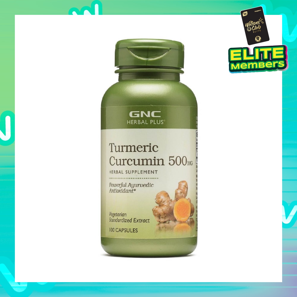 Herbal Plus® Tumeric Curcumin 500mg Capsule Vegetarian 100s