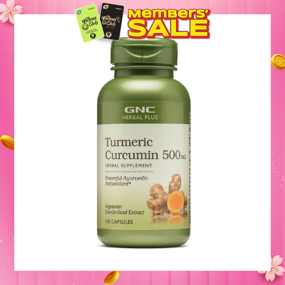 Herbal Plus® Tumeric Curcumin 500mg Capsule Vegetarian 100s