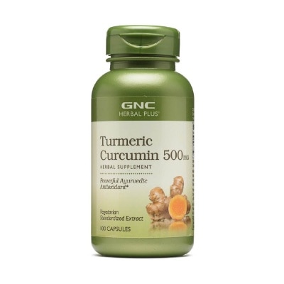 GNC Herbal Plus® Tumeric Curcumin 500mg Capsule Vegetarian 100s