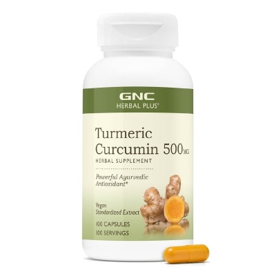 GNC - Herbal Plus Turmeric Curcumin 500mg Capsule Vegan 100s